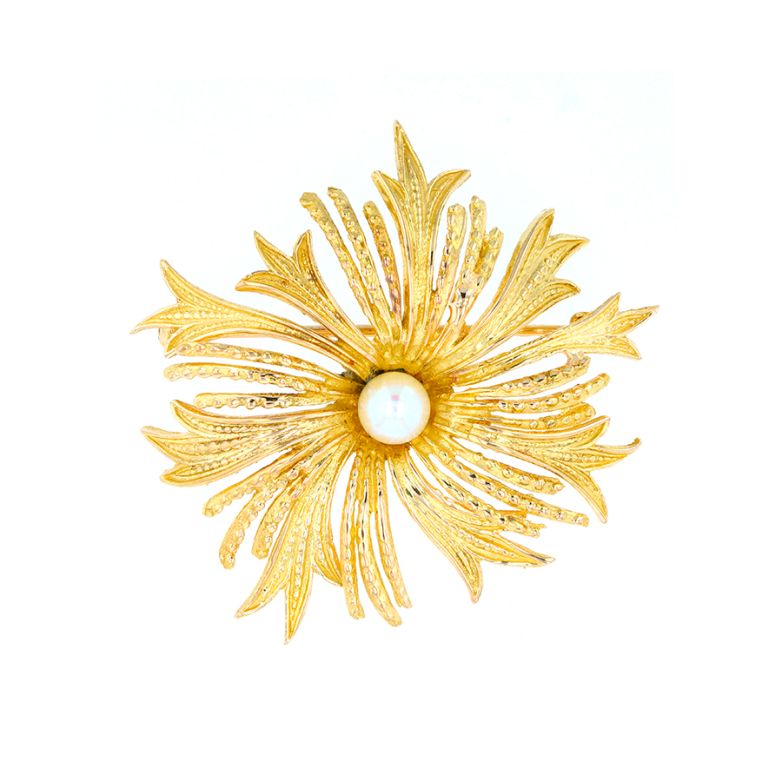 Acheter Broche vintage perle or jaune 12.46g Comme neuf - 1700,00 € Broche vintage perle or jaune 12.46g Comme neuf - reconditionné disponible sur Gemme Les Bijoux